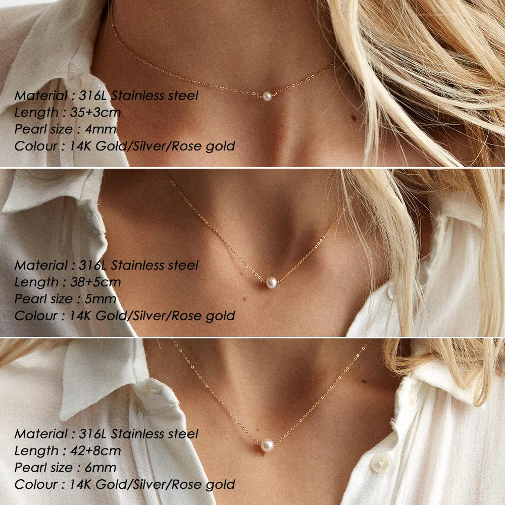 Pearl Choker Necklaces