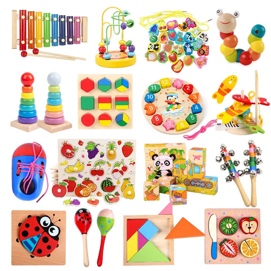 Wooden Educational Toys for Baby Motessori