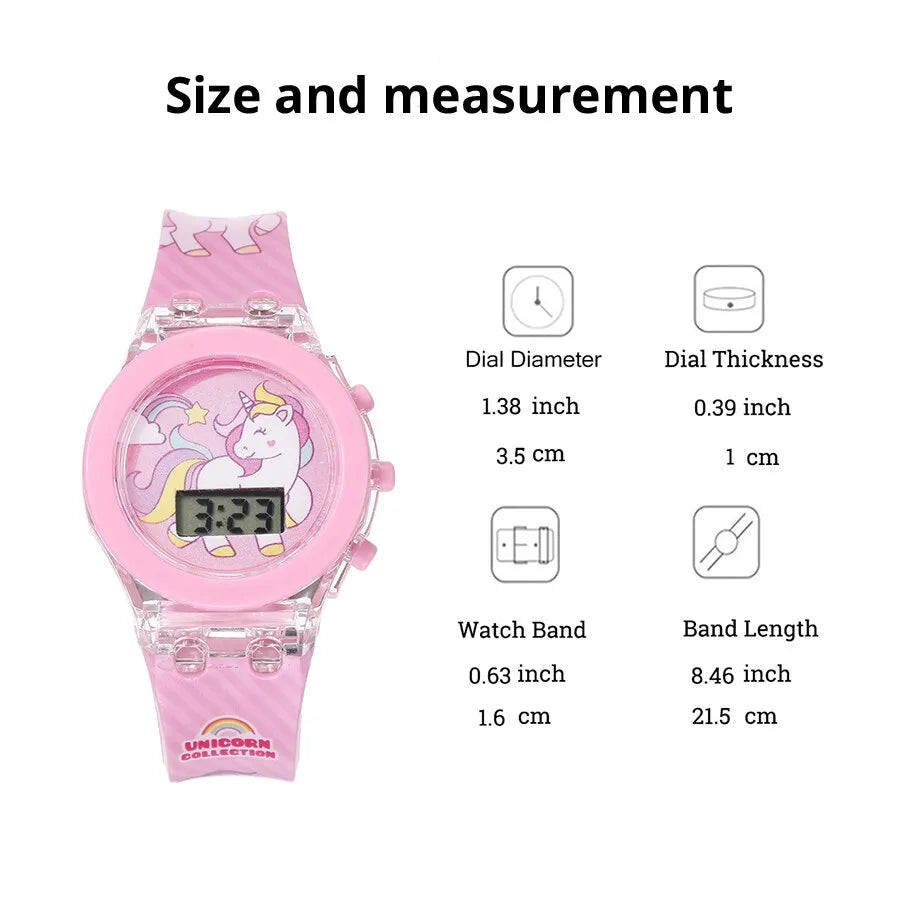 Kid's Luminous Alarm Clock - Pink