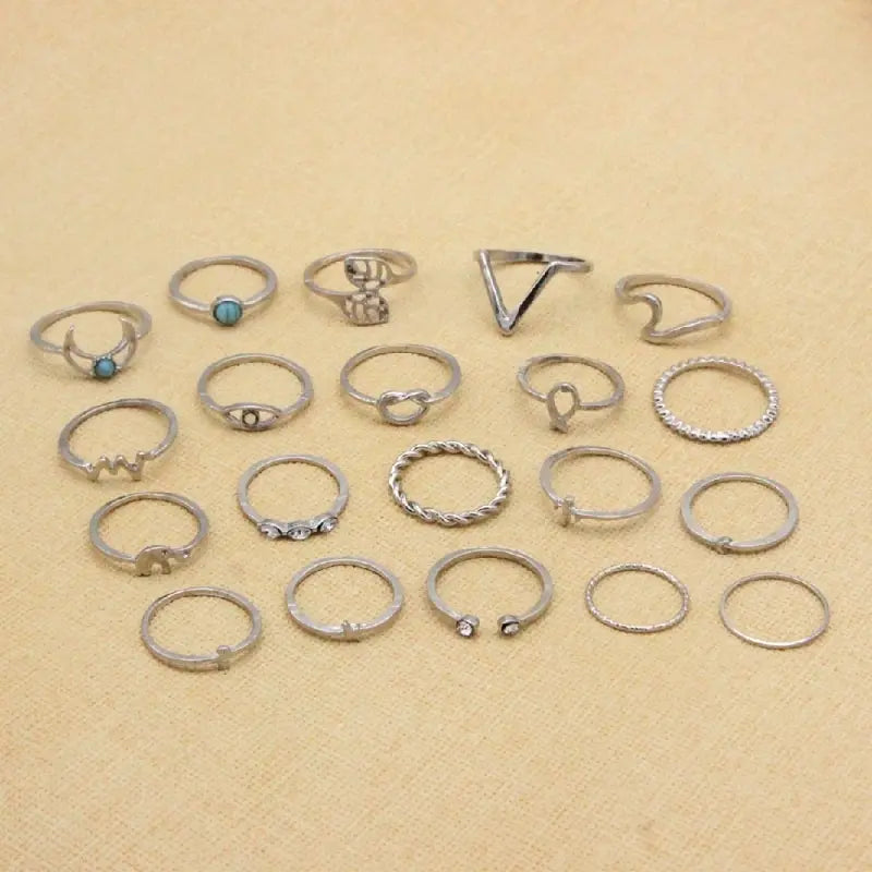 Every Mood - 20 Pieces Ring Set