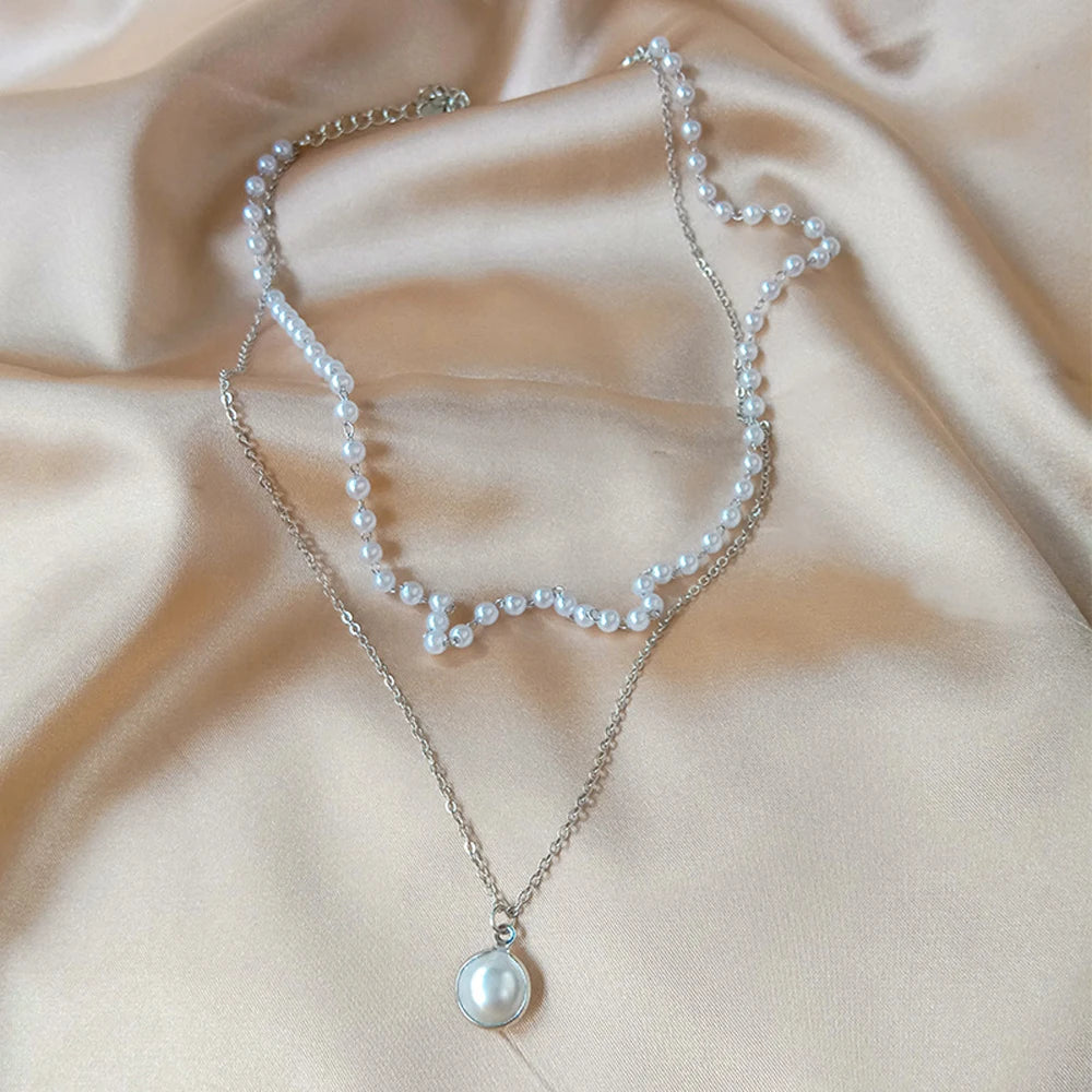 K-pop Pearl Choker Necklace