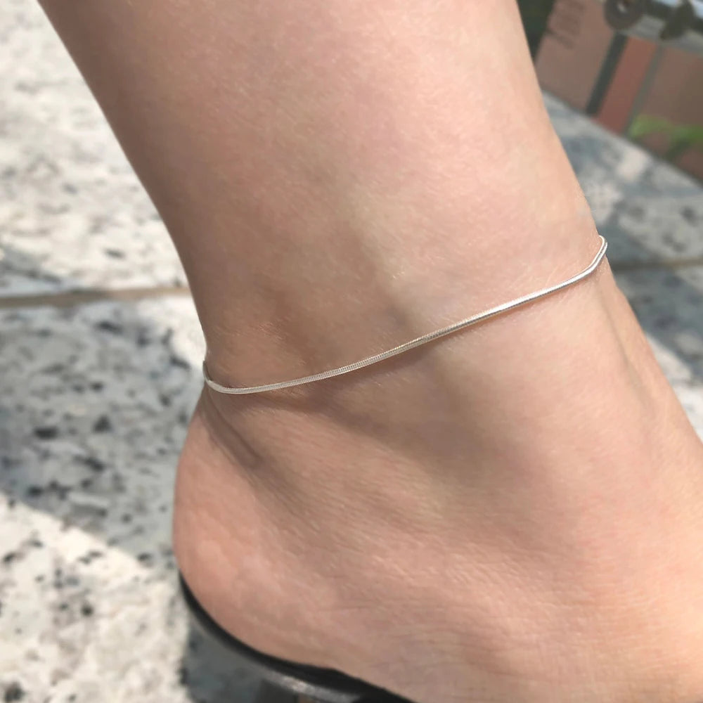 Snake Chain Anklet Stainless Steel
