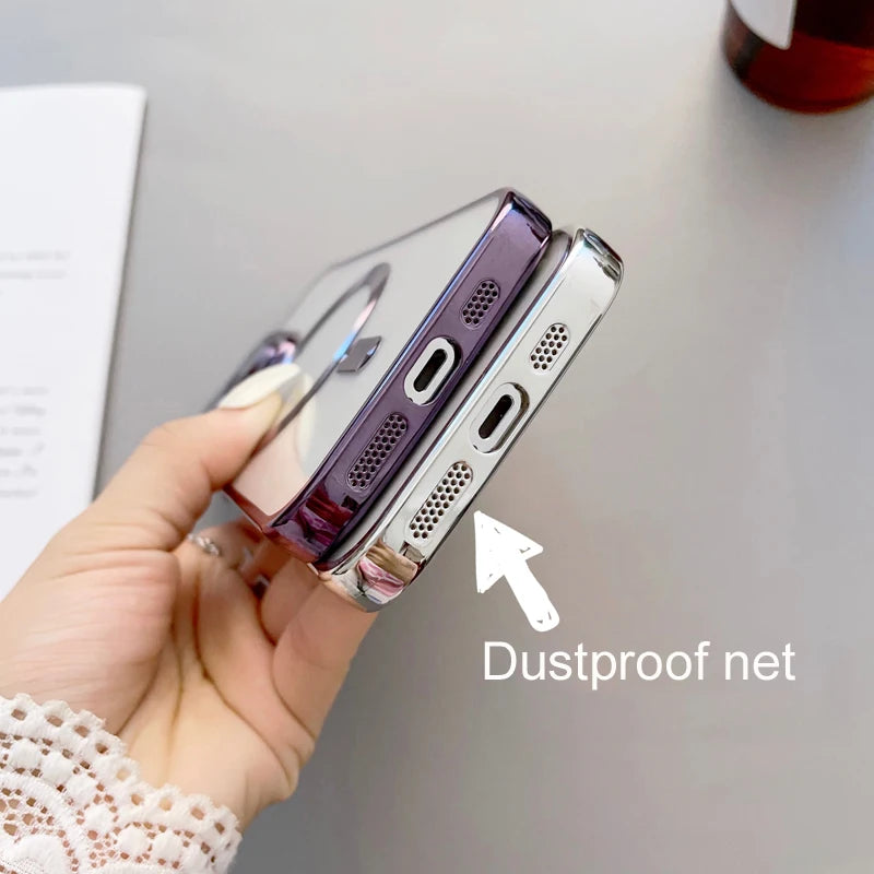 iPhone X, XS, XR - Luxury Plating Magnetic Wireless Charging Case