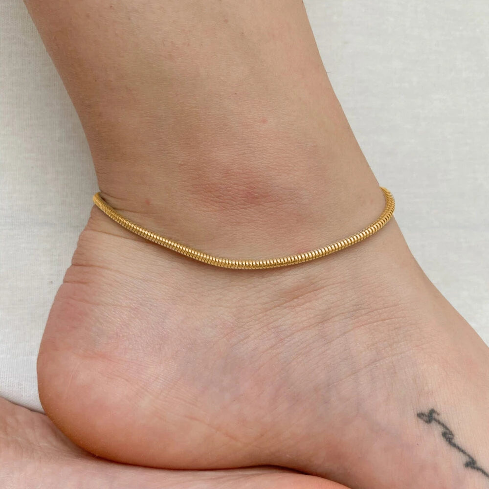 Snake Chain Anklet Stainless Steel