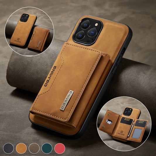 iPhone 11 and below Families - 2 In 1 Detachable Magnetic Leather Case with Wallet Cards Holder
